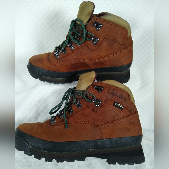 NWOT Cabela's Women's Brown Gore-tex Leather Uppers Hiking / Work Boots 8M - Picture 7 of 9